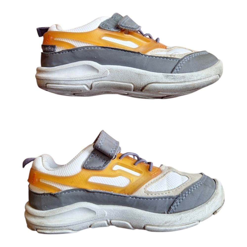 OshKosh B'gosh Carson Atheltic Tennis Shoes Toddler Little Boys‎ 9m Orange Gray